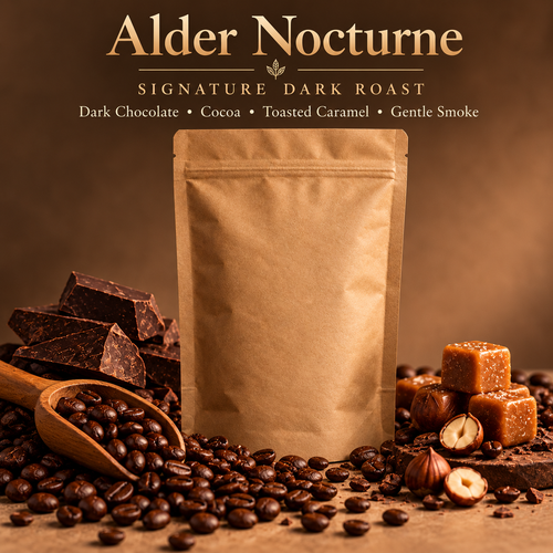 Alder Nocturne — Signature Dark Roast Coffee, 8 oz